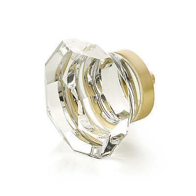 Schaub City Lights Faceted Dome Glass Cabinet Knob - Multiple Finishes