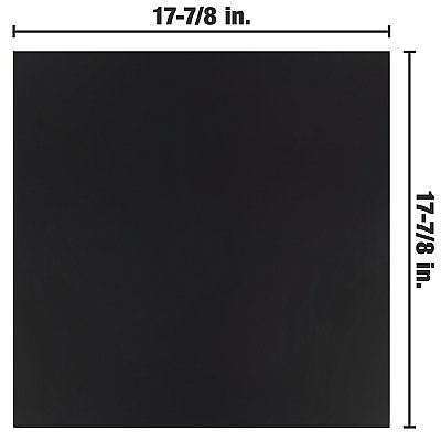 Klavier Matte Black 17-7/8" x 17-7/8" Porcelain Floor & Wall Tile - 5 Tiles Per Case - 11.25 Sq. Ft.