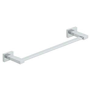 Modern Geometric 18" Towel Bar -  Polished Chrome