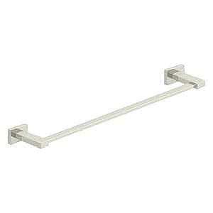 Modern Geometric 24" Towel Bar - Polished Nickel
