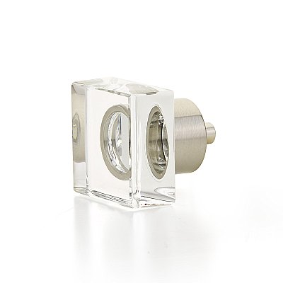 Schaub City Lights Square Glass Cabinet Knob - Multiple Finishes