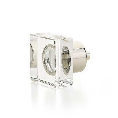 Schaub City Lights Square Glass Cabinet Knob - Multiple Finishes