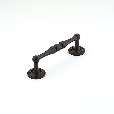 Atherton 4" on Center Pull with Knurled Backplates Oil Rubbed Bonze