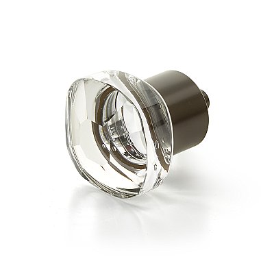 Schaub City Lights Soft Square Glass Cabinet Knob - Multiple Finishes