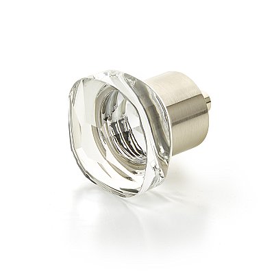 Schaub City Lights Soft Square Glass Cabinet Knob - Multiple Finishes