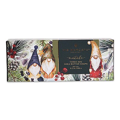 Vm Natale Gnomes Shea Butter Soap Gift Set 3 X 50g Via Mercato