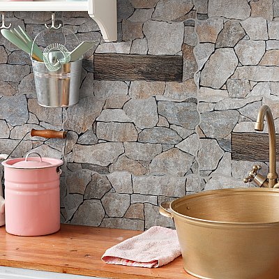 Andorra Gris 10-3/8" x 18-3/4" Ceramic Wall Tile - 8 Tiles Per Case - 10.88 Sq. Ft.