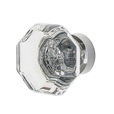 Nostalgic Warehouse Waldorf Crystal 1-3/8" Cabinet Knob in Bright Chrome