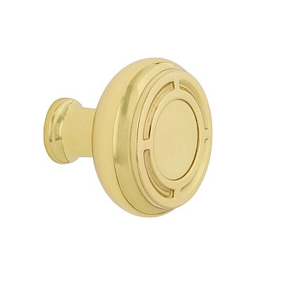 Nostalgic Warehouse Mission Brass 1-3/8" Cabinet Knob in Polished Brass
