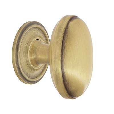 Nostalgic Warehouse Homestead Brass 1-3/4" Cabinet Knob with Classic Rose in Antique Brass