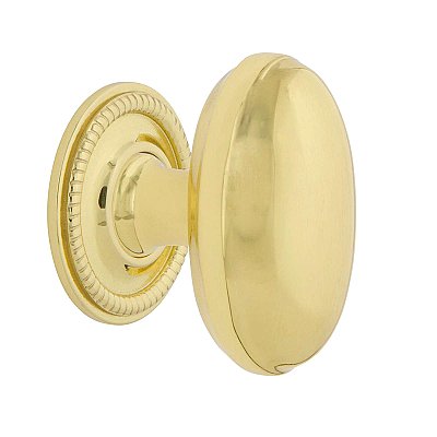 Nostalgic Warehouse Homestead Brass 1-3/4" Cabinet Knob with Rope Rose in Polished Brass