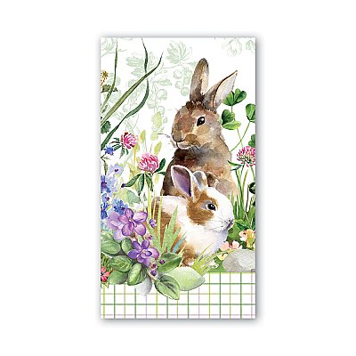 Michel Design Works Hostess Napkin Set - Bunny Meadow