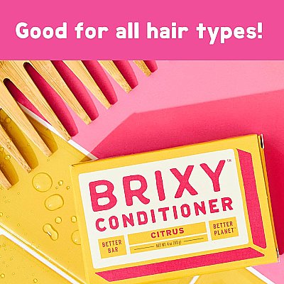 BRIXY Conditioner Bar for Hydration & Softness - Citrus - 4 oz