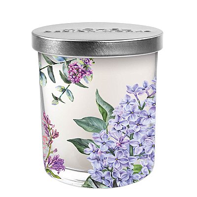 Michel Design Works French Lilacs Candle Jar with Lid