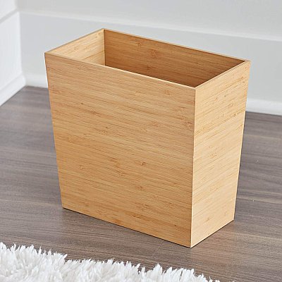 Formbu Bamboo Bathroom Waste or Trash Can