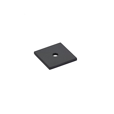 Rectangular Art Deco Cabinet Hardware Backplate - Flat Black