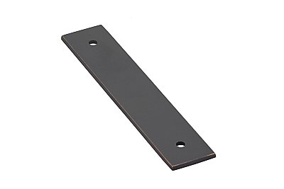 Rectangular Art Deco Cabinet Hardware Backplate - Oil Rubbed Bronze