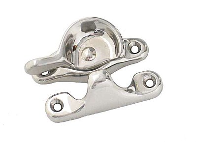 Window Sash Lock, Small, Polished Nickel