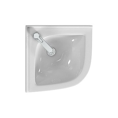 Petite 2 Vitreous China 22-1/4" x 15-3/4" Corner Pedestal Sink