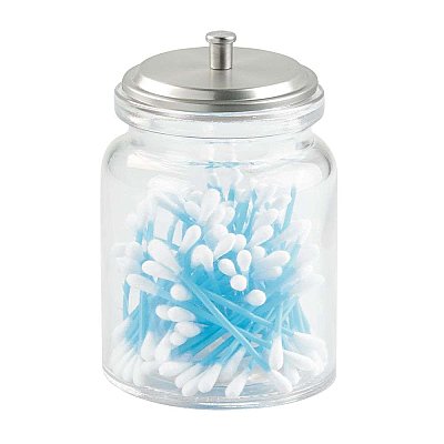 Westport Canister - Clear Glass and Brushed Nickel