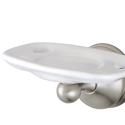 Victorian Cup & Toothbrush Holder - Satin Nickel