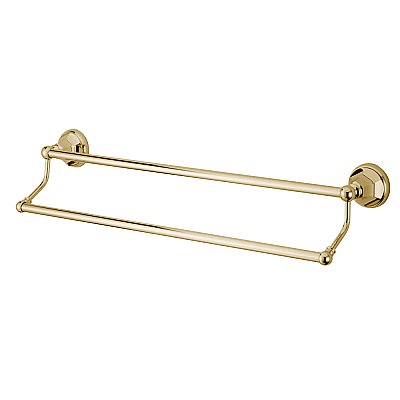 Metropolitan Collection 24" Double Towel Bar - Polished Brass