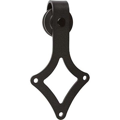 Standard Barn Door Hanger Only - Diamond Style - Black Finish