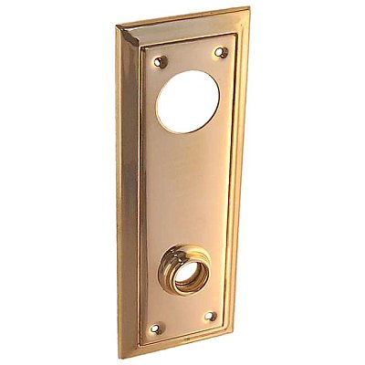 Rectangular Doorplate for Knob and Cylinder - Multiple Finishes