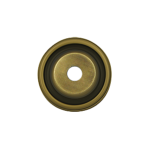 Solid Brass Round Beveled Backplate, 1" Diameter