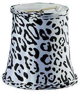 Mini Fabric Lamp Shade, White Tiger Print