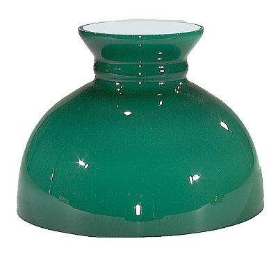 10" Opal Glass Green Cased Student Shade