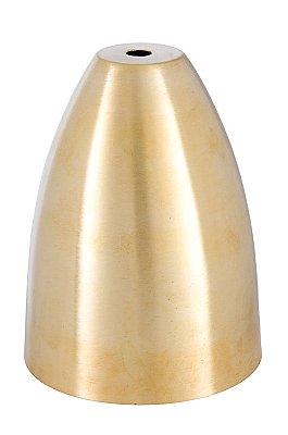Bullet Shape Solid Spun Satin Brass Modern Metal Shade