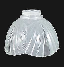 Art Deco Glass Lamp Shade - 2-1/4"