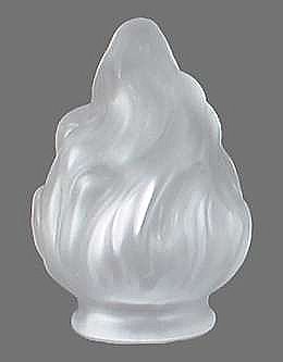 Flame Pendant Shade -Satin Crystal