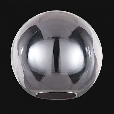 Clear Glass Neckless Ball Shade, 10"