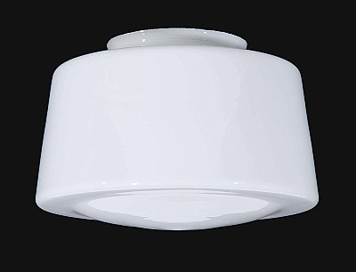 Opal Glass Schoolhouse Shade -12" diameter