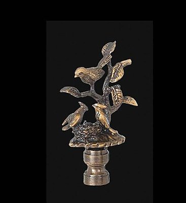 Birds on Tree Branch Lamp Finial