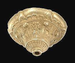 Light Fixture Ceiling Canopy - Cast Brass - Unfinished