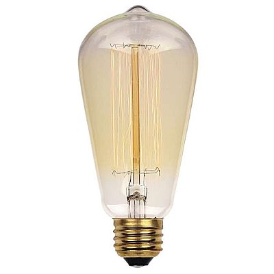 Incandescent Light Bulb: 40 Watt ST20 Timeless Vintage Inspired Edison Light Bulb