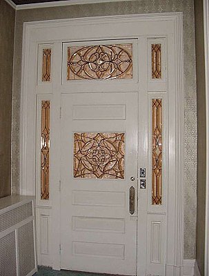 Antique Leaded Glass Doorway