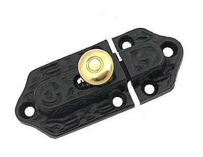 Iron and Brass Cabinet Latch