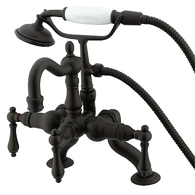 Kingston Brass CC2007T5 Vintage Clawfoot Tub Faucet with Hand Shower, Oil Rubbed Bronze