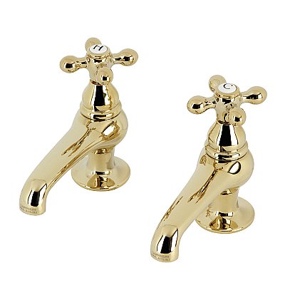 Kingston Brass CC7L2 Basin Tap Faucet, Polished Brass