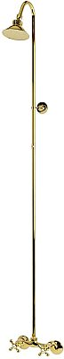 Vintage Exposed Shower Combo - Polished Brass
