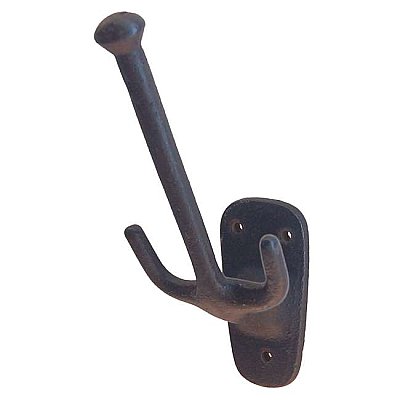 Cast Iron 3-Prong Craftsman Wall Hook