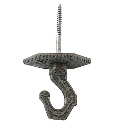 Victorian Cast Iron Ceiling Hook Bronze Finish