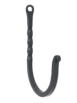 2-1/2" Primitive Twisted Cast Iron Utility Hook