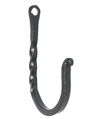 2-1/4" Primitive Twisted Cast Iron Utility Hook