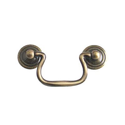 Antique Brass Colonial Revival Drawer Pull 2-1/2" on Center