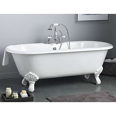 Cheviot Cast Iron 70" Regal Clawfoot Bathtub with Shaughnessy Feet